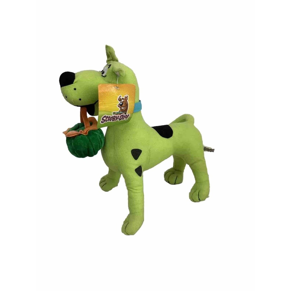 Scooby Doo Green Halloween Plush Stuffed Dog With Basket
